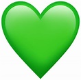 Emotions Emotion Emoji Heart Whatsapp Green - Heart - (1024x1024) Png ...
