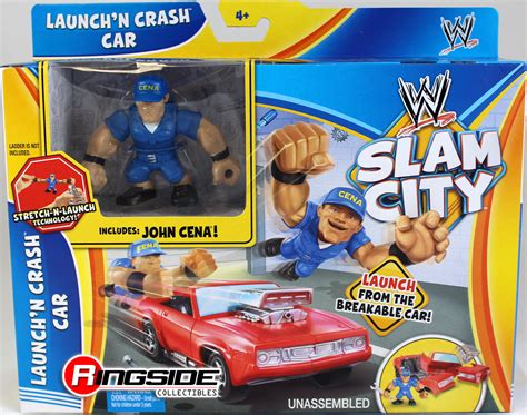 Wwe John Cena W Launchin Crash Car Wwe Slam City Toy Wrestling