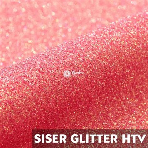 Siser Moda Glitter 2 Htv Rainbow Coral Rainbow Vinyl Co