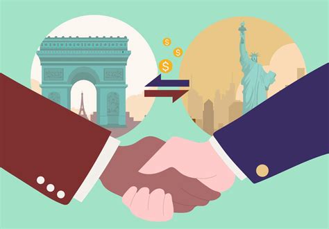 International Business Agreement Handshake Vector Illustration 271017