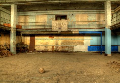 Jump Ball Abandoned School Gym In Pennsylvania Anthracite Flickr