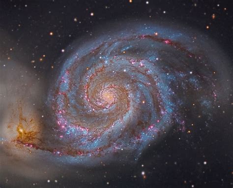 Hanson Astronomy Photos M51 Ha Whirlpool Galaxy
