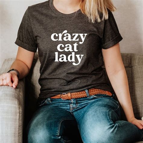 Cat Lady Tshirt Etsy