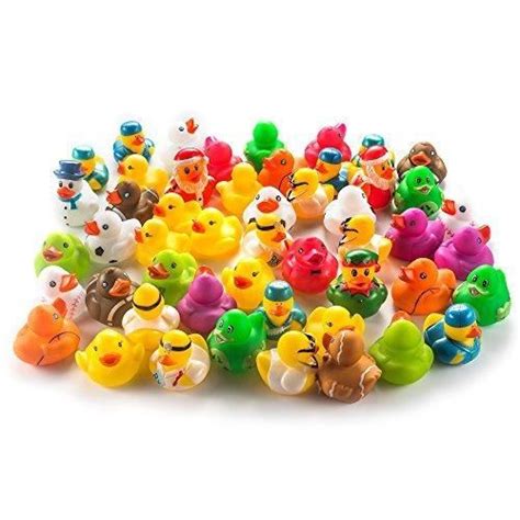 Fun Central Ay771 Rubber Ducks Toy Assorted 50 Ct Rubber Duck Baby