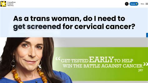 Canadian Cancer Society Recommends Cervical Cancer Screening For