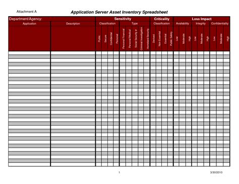 Asset Management Spreadsheet Template 1 Management