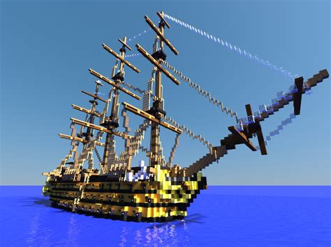 Planned 1st Rate Sailing Ship Minecraft Map