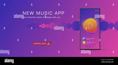 Music Streaming Mobile App Design Generic And Fictional User Interface