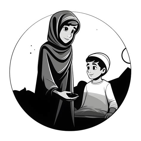 Download Muslim Mother Son Royalty Free Stock Illustration Image Pixabay