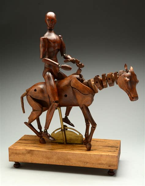 Lot Detail Antique Wooden Artists Mannequin And Horse