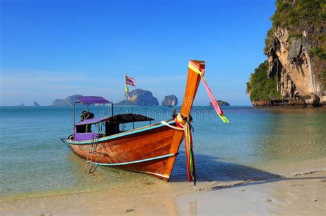 Right here on our doorstep in krabi is one of the best cruising grounds in the world: Long Tail Boat On Tropical Beach (Pranang Beach) And Rock ...