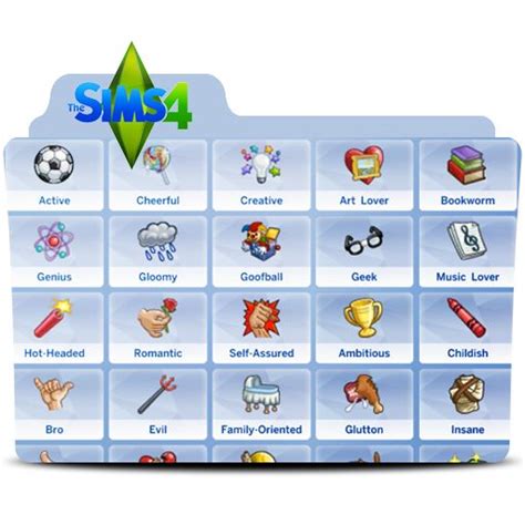 Sims 4 Cc Traits Folder By Misstex89 Sims Sims 4 Cc Sims 4