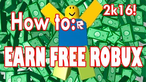 How To Earn Robux On Roblox 2016 Youtube