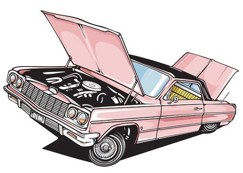 11 Lowrider Vector Graphic Images Chevy Impala Lowrid