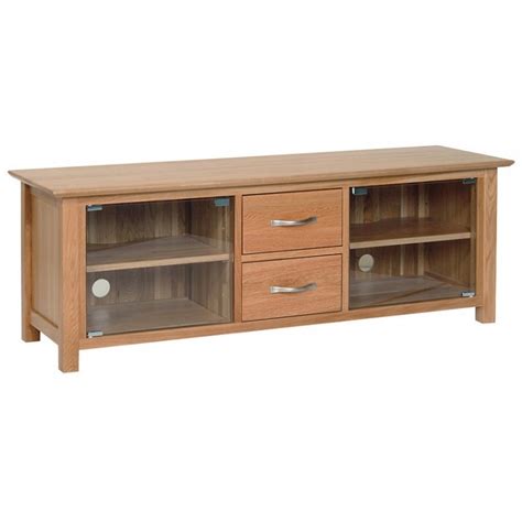 Oxford Contemporary Oak Large Tv Cabinet With Doors Large Tv Cabinet