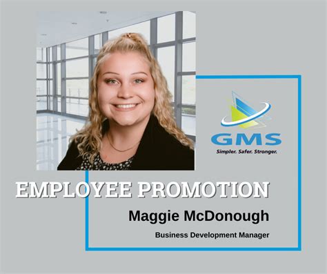 Maggie Mcdonough Promoted To Business Development Manager Gms News