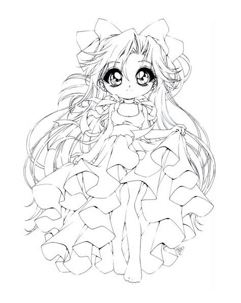 Anime Chibi Princess Coloring Page Page For All Ages Coloring Home