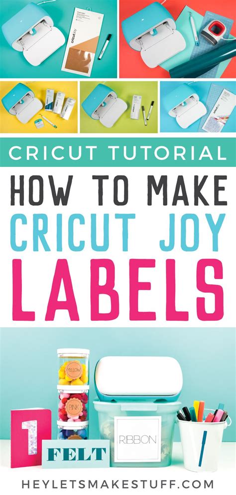 Five Ways To Make Labels With Cricut Joy How To Make Labels Cricut