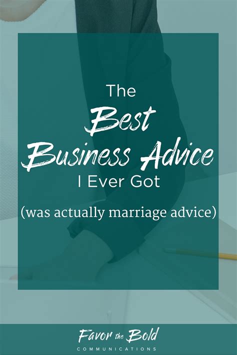 How A Bit Of Marriage Advice Ended Up Being The Best Business Advice I