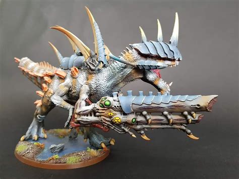 Dino Tyranid Tyrannofex Conversion From A Swarm That Has Consumed The