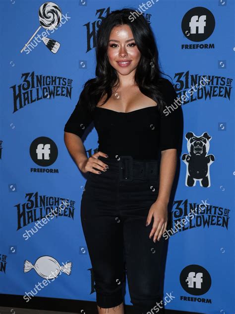 Actress Cierra Ramirez Arrives Freeform Halloween Editorial Stock Photo