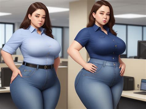 imagen ai female big belly fat ass wide hips big boobs