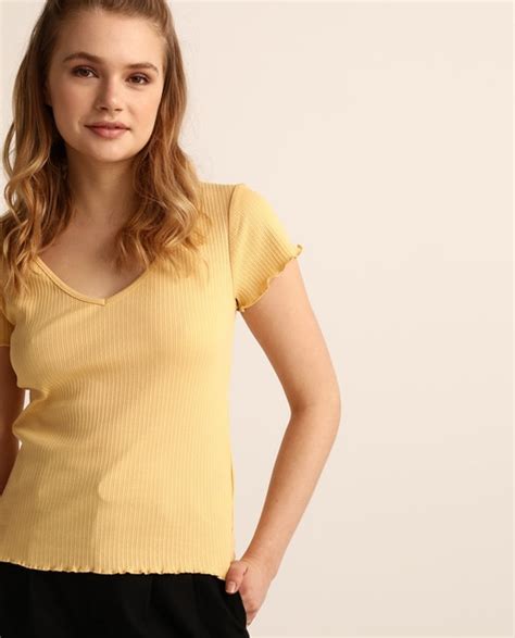 Womens Ribbed Short Sleeve T Shirt · Easy Wear · Fashion · El Corte Inglés