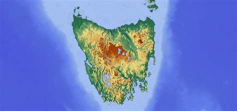 Topographic Map Of Tasmania Australia Map Topographic Map Map