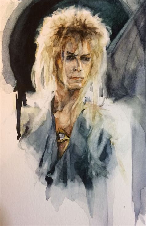 My Incredibly S David Bowie Labyrinth Watercolor Bowie Art David Bowie Labyrinth Bowie