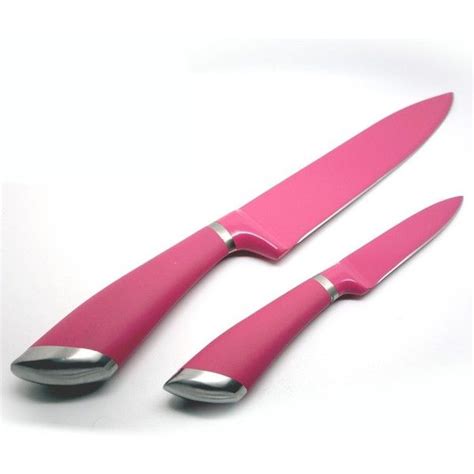 Kuuk 8 Inch Pink Chefs Knife Professional Grade Includes Free Paring