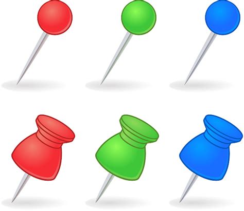 Download Thumbtacks Pushpins Markers Royalty Free Vector Graphic