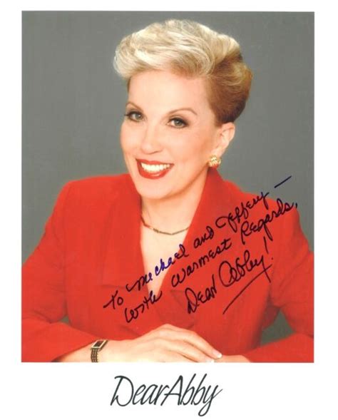 Dear Abby Autographed 8 X 10 In Photo Ebay