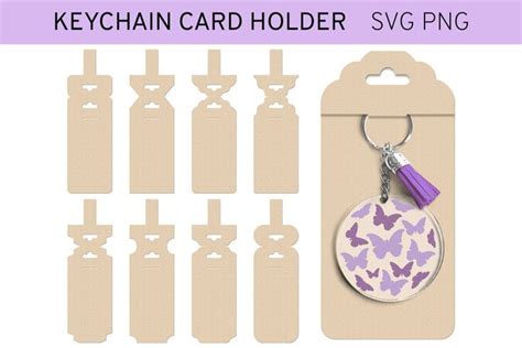 Keyring Display Card svg, Keychain Card Holder svg (1427814) | SVGs