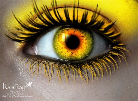 Yellow By Kairayne On Deviantart Yellow Eyes Eye Art Beautiful Eyes