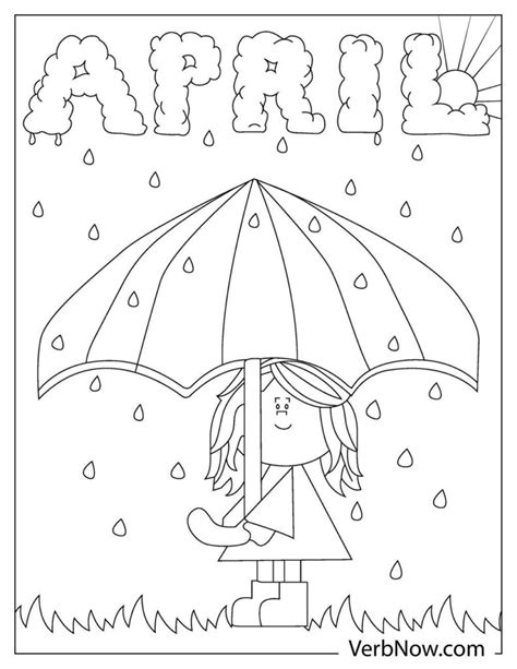 free april coloring pages and book for download printable pdf verbnow