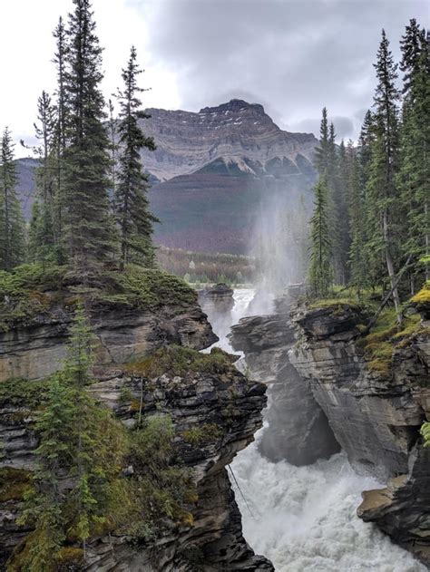 Athabasca Falls Jasper National Park Outdoors