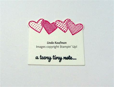 Linda Ks Stampin Page Stampin Up Sealed With Love Valentine Note Card