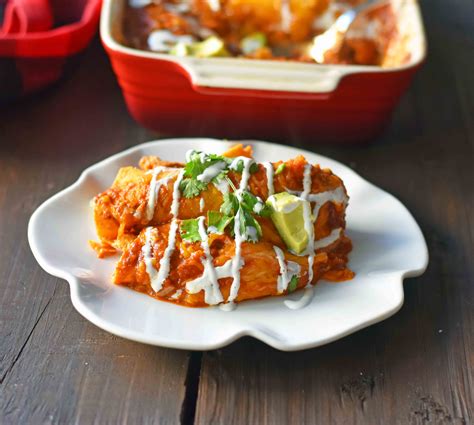 Red Chile Chicken Enchiladas Modern Honey