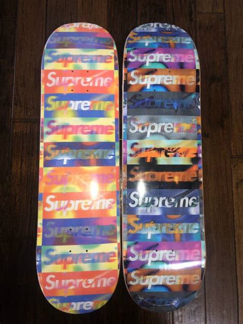 Supreme Supreme Distorted Logo Skateboard Deck Set 2 Decks Grailed