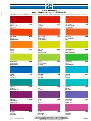 Ppg Automotive Paint Color Codes Infoupdate Org