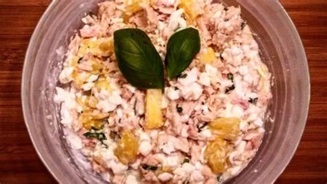 My favorite way to eat this is in avocado halves. Robo's Lo-Cal Tuna, Pineapple, Cottage Cheese, and Basil Salad Recipe - Allrecipes.com