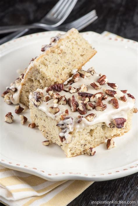 A banana cake is best when the bananas are overripe. Walnut Banana Cake - Honest Cooking