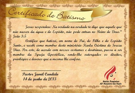 Adelia Brunelli Certificado De Batismo