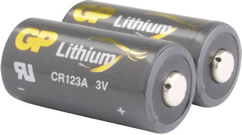 Pile Photo Cr 123a Lithium Gp Batteries Cr123a 1400 Mah 3 V 2 Pcs