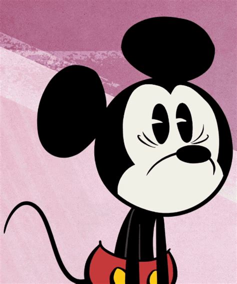 Mickey Looks A Little Bit Confused  Mickey Mouse Cartoon Mickey