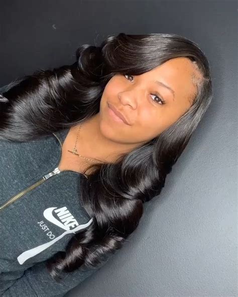 Cute Long Hairstyles Wigs For Black Women Lace Front Wigs Human Hair