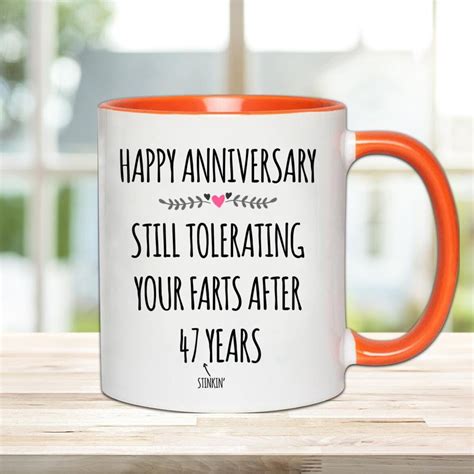 47th anniversary mug 47th anniversary ts for husband 47 etsy
