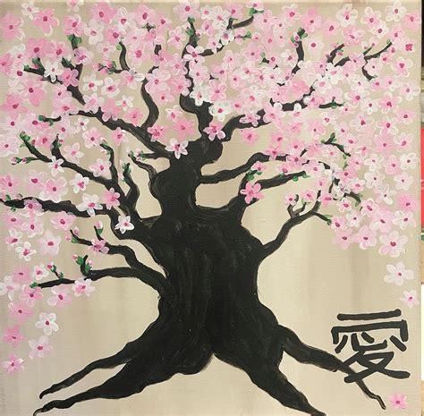 Sakura Tree Painting By Angela Nash Fine Art America