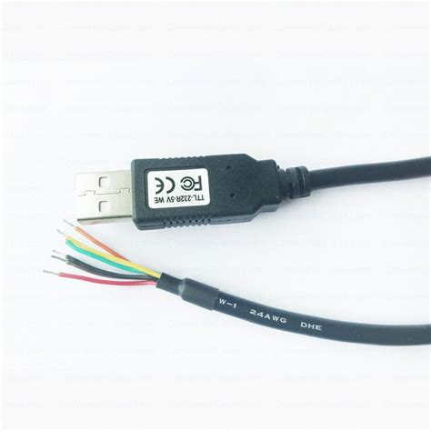 Ftdi Ft232r Usb Uart Ttl 5v Wire End Adapter Cable For Flash Cable Ttl