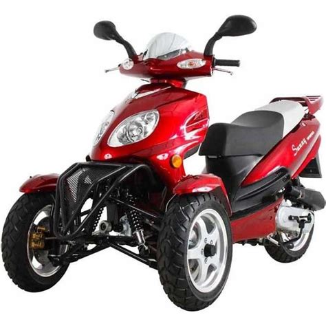 Mcd50tka Exclusively Offered Sunny 50cc Three Wheel Trike Scooter